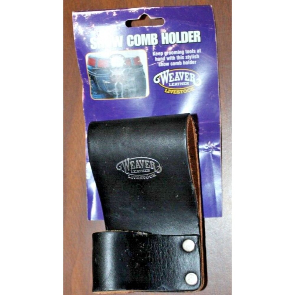 Weaver Leather Livestock Leather Show Comb Holder, 80-0999, BK